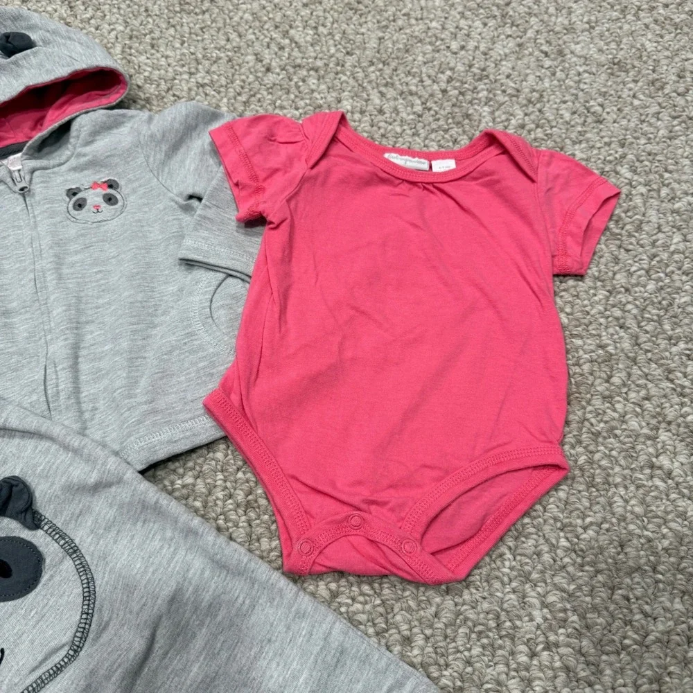 First Impressions Baby Girls Panda Outfit 3 Piece Set Size 6-9‎ Months